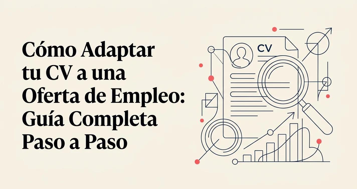 Como adaptar tu CV a una oferta de empleo - Guia completa paso a paso