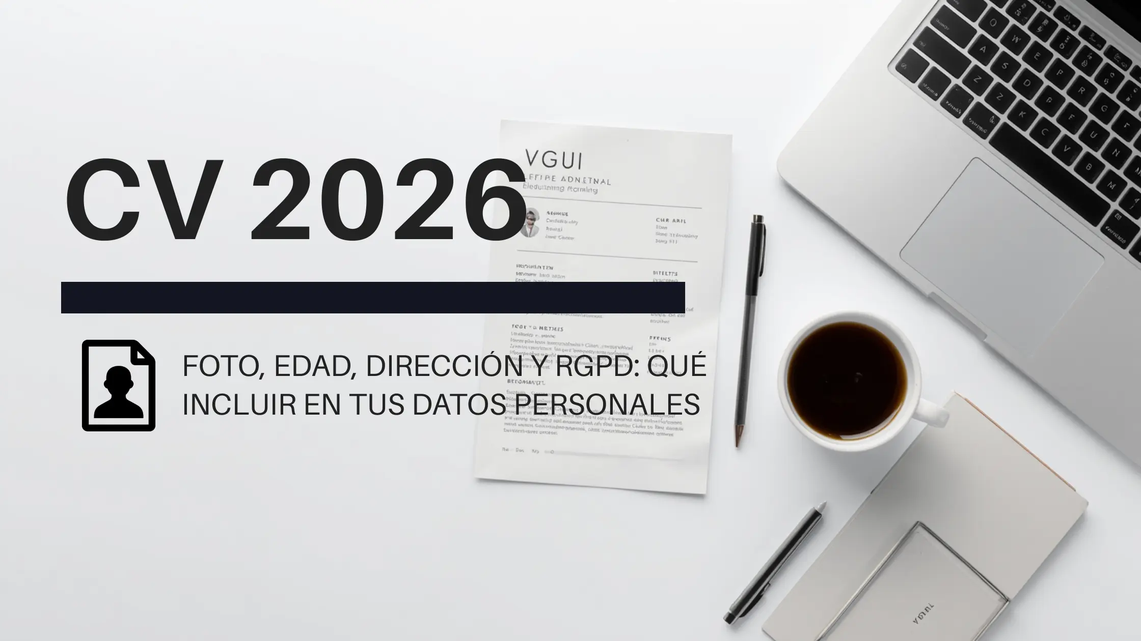 Datos personales en el currículum 2026: foto, edad, dirección y RGPD. ¿Qué incluir?