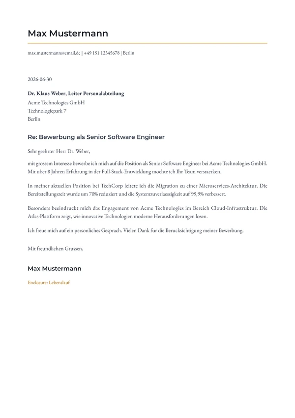 Amber Trace Letter