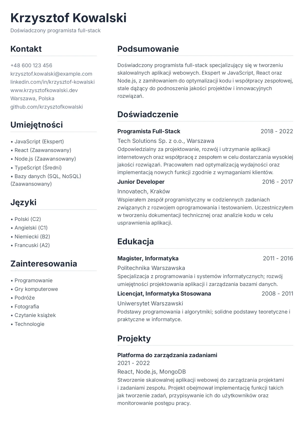 Klasyczny detail preview