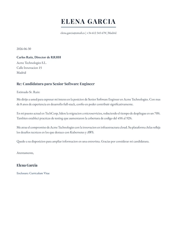 Elegant Executive Letter