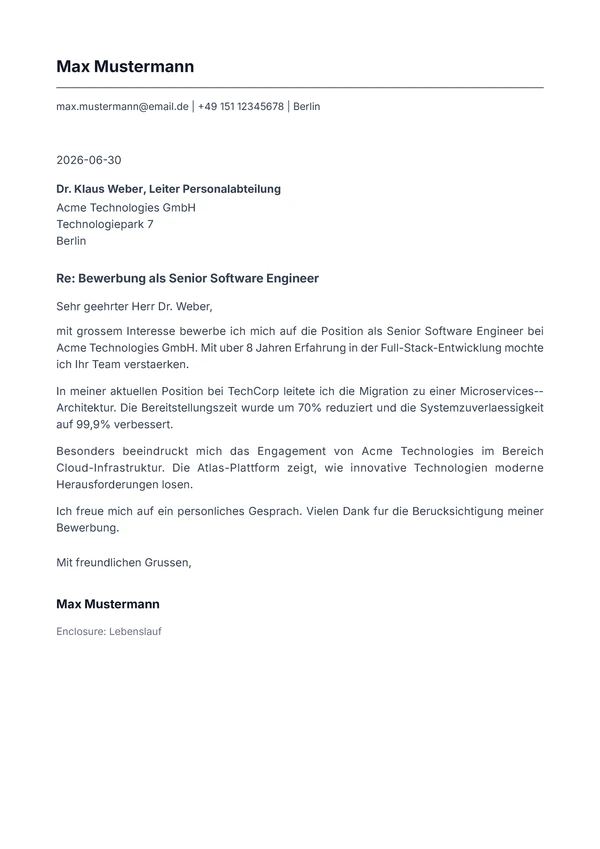 Essential Clean Letter