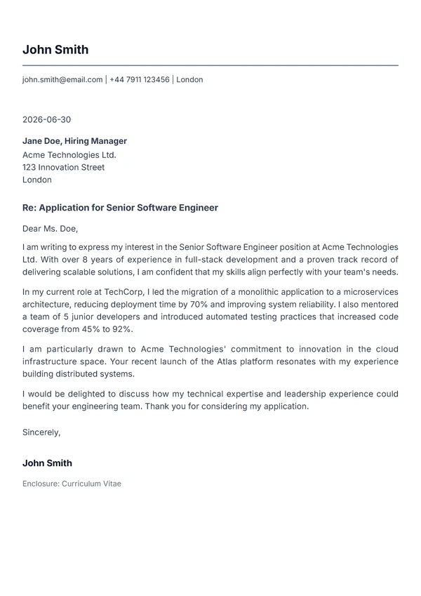 Essential Clean Letter
