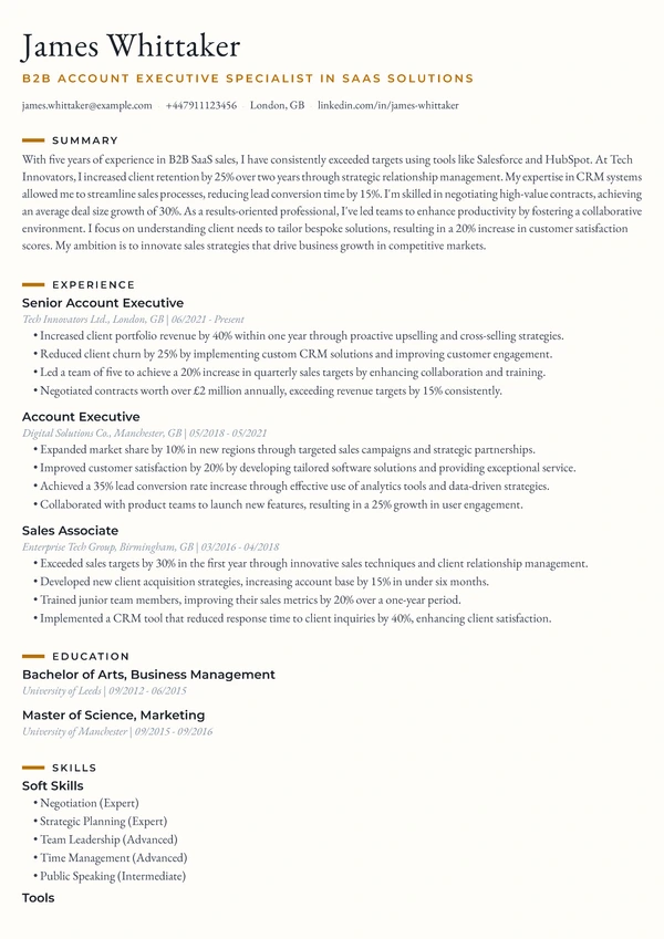 Amber Trace - Account Manager