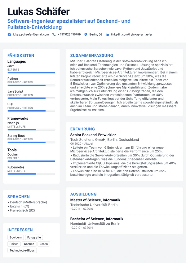 Tech Grid - Backend-Entwickler
