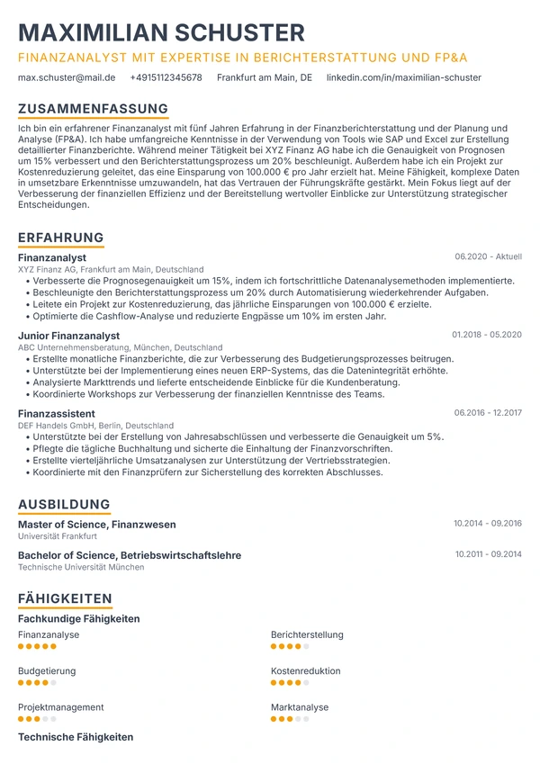 Elegant Executive - CFO / Finanzdirektor