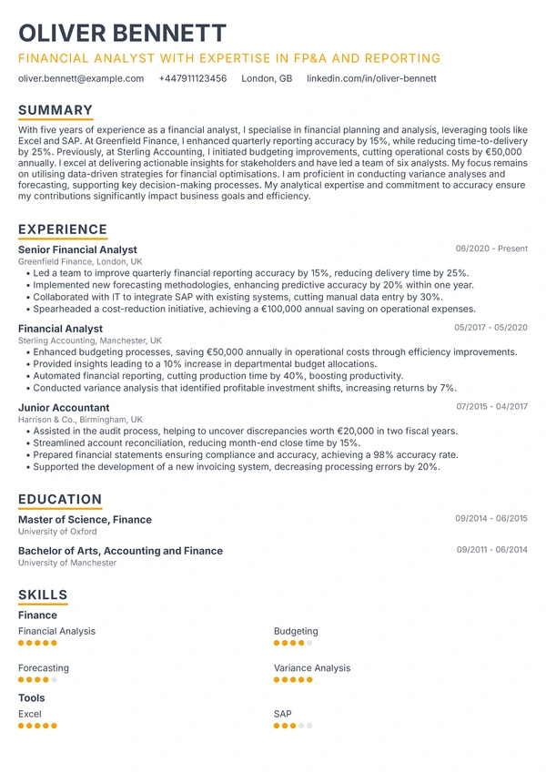 Elegant Executive - CFO / Financial Director