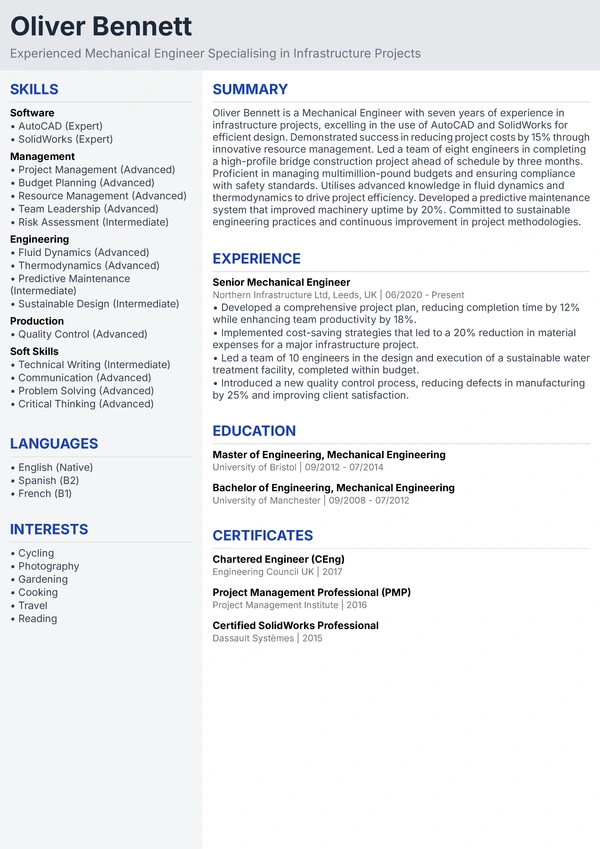 Standard Professional - Civil Engineer