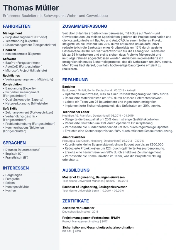 Standard Professional - Konstruktionsingenieur