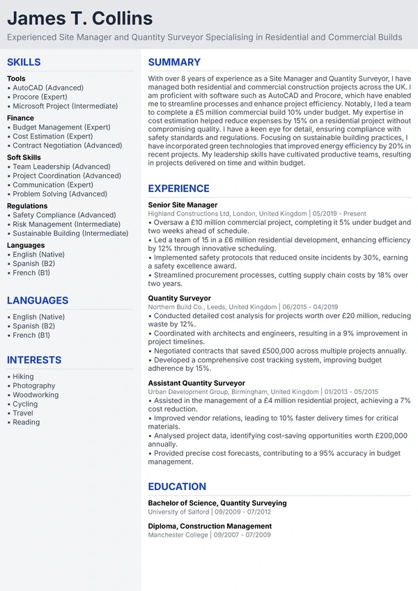 Standard Professional - Construction Engineer