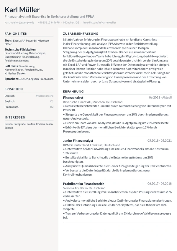 Nova Split - Finanzanalyst