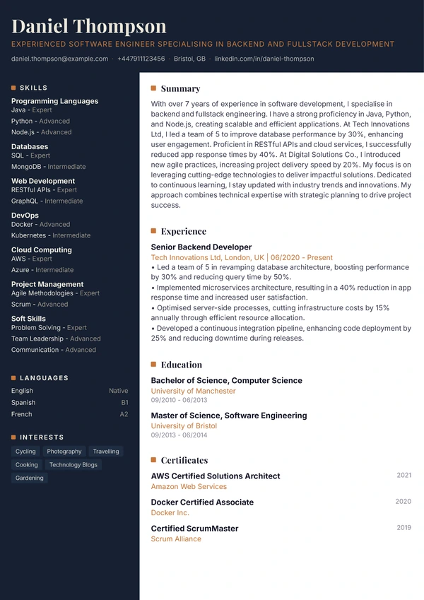 Meridian - Frontend Developer