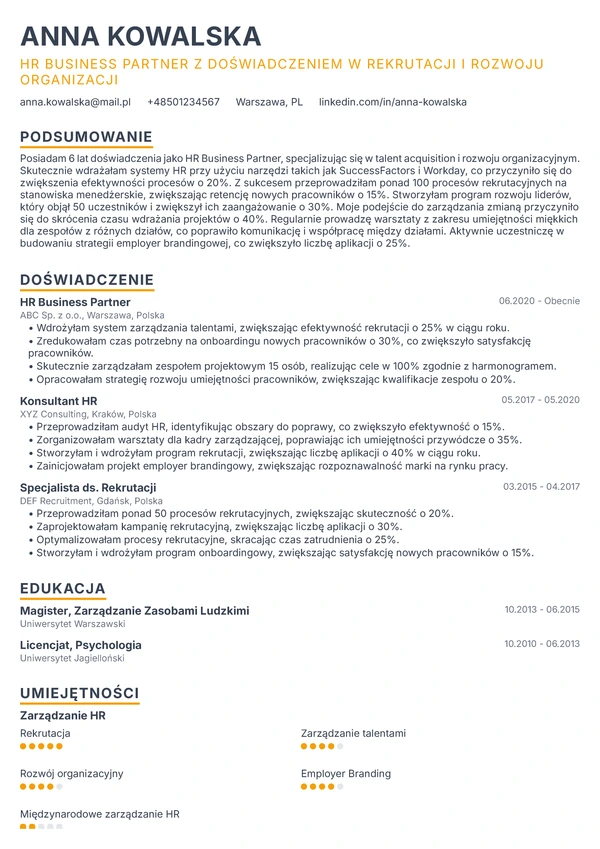 Elegancki Menedżer - Dyrektor HR