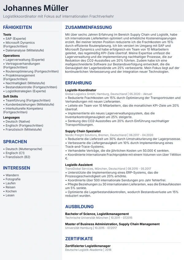 Standard Professional - Logistik-Spezialist