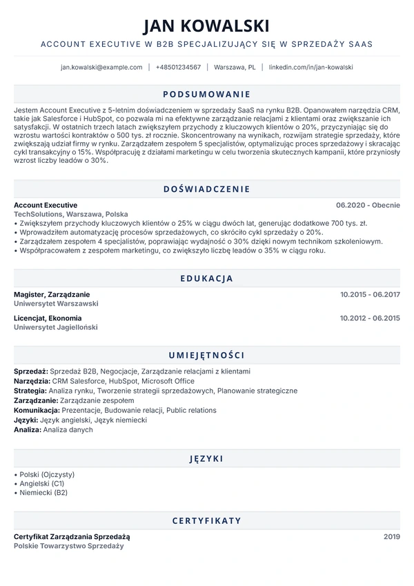 Bold Pro - Kierownik Sprzedaży