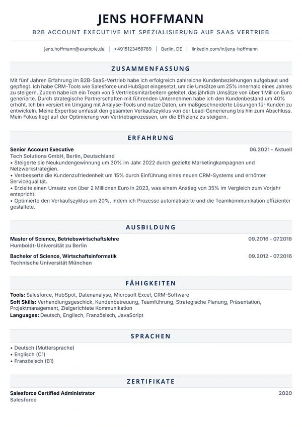 Bold Pro - Vertriebsmitarbeiter