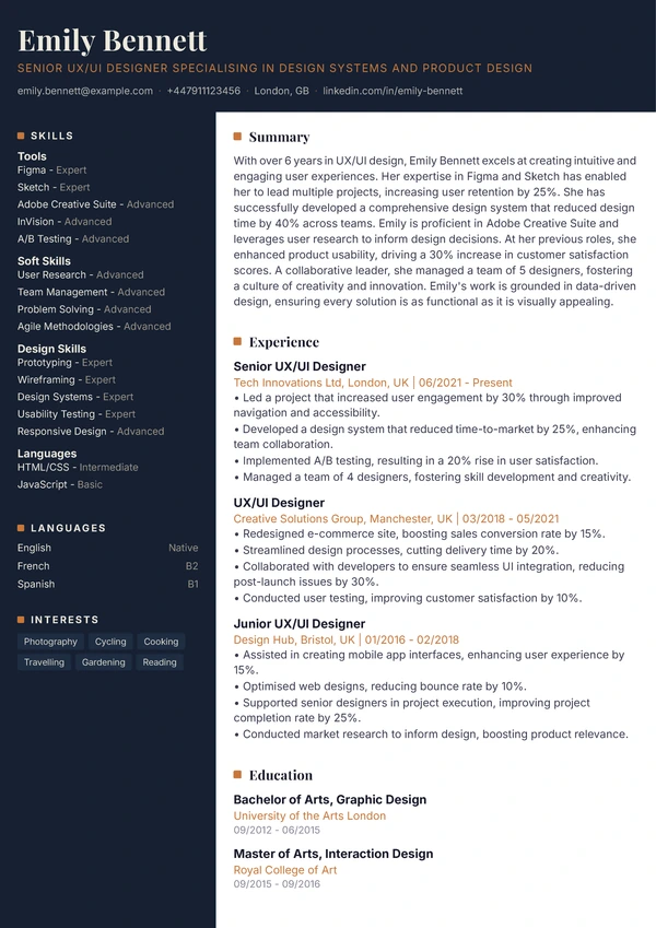 Meridian - UX/UI Designer
