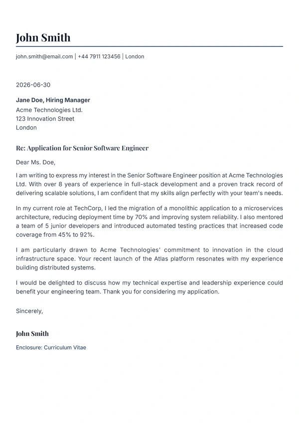 Meridian Letter