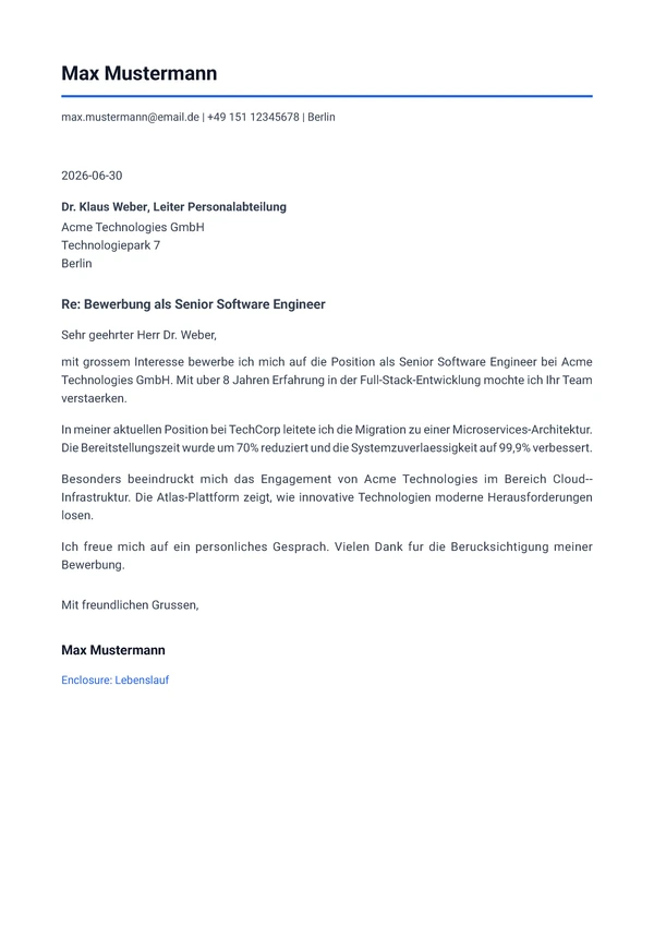 Modern Timeline Letter