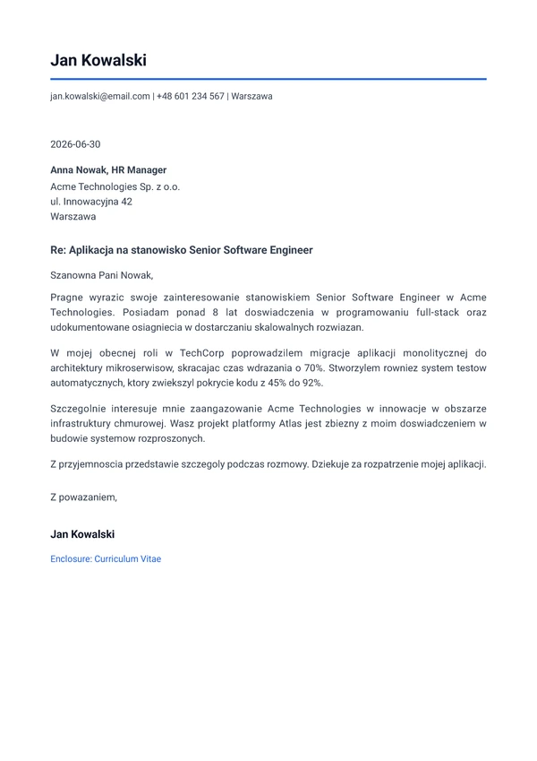 Modern Timeline Letter